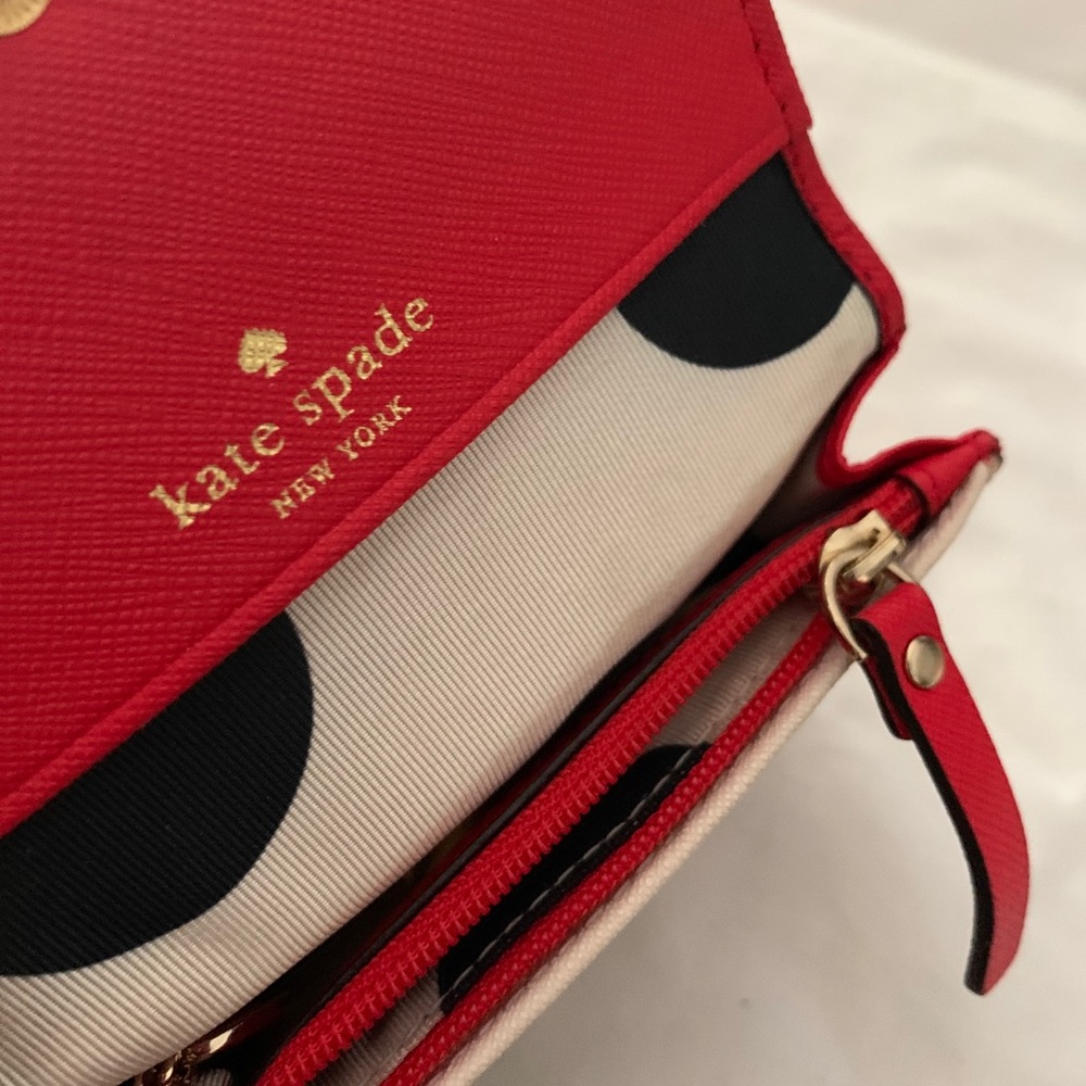 Kate Spade 2-tone key ring coin purse - Picture 5 of 7